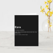 Funny Definition Quote For The Name Ezra _ Kaart (Gele Bloem)