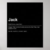Funny Definition Quote For The Name Jack _  Poster (Voorkant)