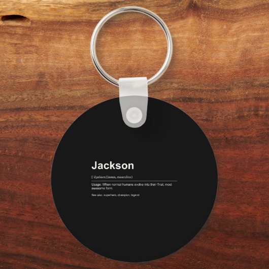 Funny Definition Quote For The Name Jackson _  Sleutelhanger (Voorkant)