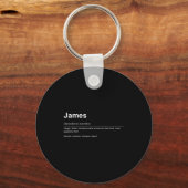 Funny Definition Quote For The Name James _  Sleutelhanger (Voorkant)