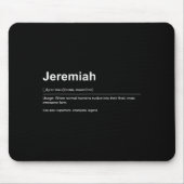 Funny Definition Quote For The Name Jeremiah _  Muismat (Voorkant)