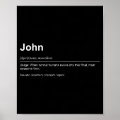 Funny Definition Quote For The Name John _ Poster (Voorkant)