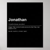Funny Definition Quote For The Name Jonathan _ Poster (Voorkant)