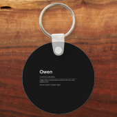 Funny Definition Quote For The Name Owen _  Sleutelhanger (Voorkant)