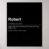 Funny Definition Quote For The Name Robert _  Poster (Voorkant)