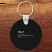 Funny Definition Quote For The Name Robert _  Sleutelhanger (Voorkant)