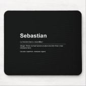 Funny Definition Quote For The Name Sebastian _  Muismat (Voorkant)