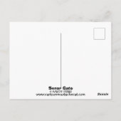 Funny Deluxe Pizza Cute Cat "Señor Gato Pizza" Briefkaart (Achterkant)