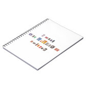 Funny demand for money Ransom Note Collage Notitieboek (Linkerzijde)