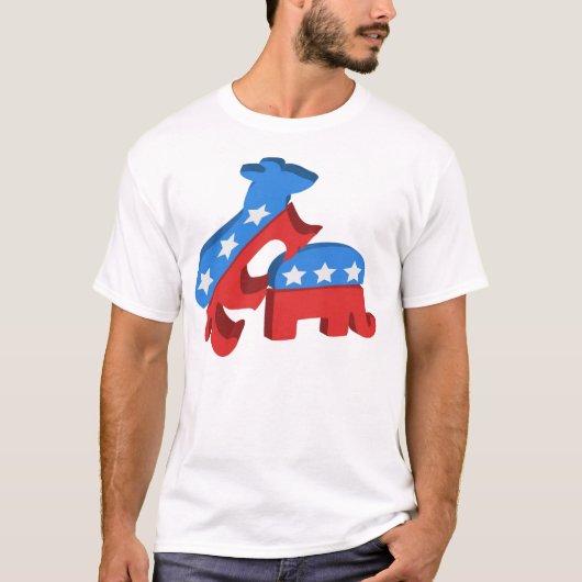 Funny Democraat shirt (Voorkant)
