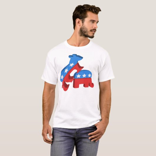 Funny Democraat shirt (Voorkant volledig)