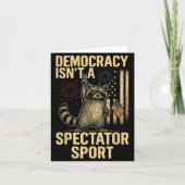 Funny Democracy Isn't A Spectator Srt  Kaart (Voorkant)