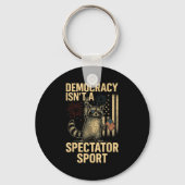 Funny Democracy Isn't A Spectator Srt Sleutelhanger (Voorkant)