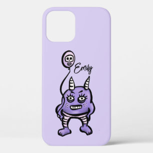 Funny Demon Paars Cute Whimsigoth Name Case-Mate iPhone Case
