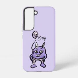 Funny Demon Paars Cute Whimsigoth Name Samsung Galaxy Hoesje
