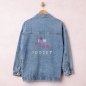 Funny Denim Jacket met Tekst -  (Hangar)