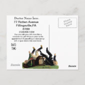 Funny Dental Check-up Appointment Reminder Kaart (Achterkant)