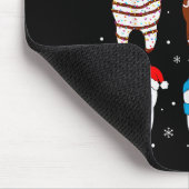 Funny Dental Christmas Teeth Cute Xmas Dentist Squ Muismat (Hoek)