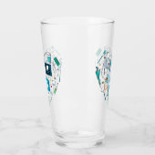 Funny Dental Dentist Tool Heart Glas (Links)