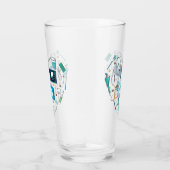 Funny Dental Dentist Tool Heart Glas (Rechts)