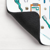 Funny Dental Dentist Tool Heart Muismat (Hoek)