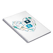 Funny Dental Dentist Tool Heart Notitieboek (Rechterzijde)