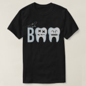 Funny Dental Halloween Boo Hygienist Teeth Assista T-shirt (Design voorkant)