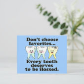 Funny Dental Humor Briefkaart (Staand voorkant)
