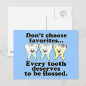 Funny Dental Humor Briefkaart (Voorkant / Achterkant)