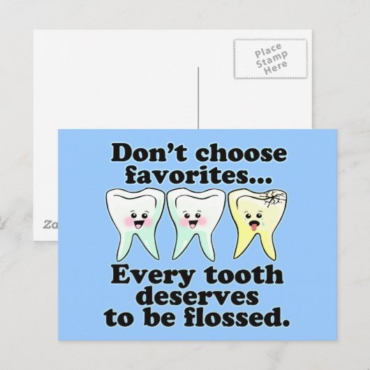 Funny Dental Humor Briefkaart (Voorkant / Achterkant)