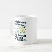 Funny Dental Humor Koffiemok (Voorkant links)