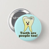 Funny Dental Humor Ronde Button 5,7 Cm (Voorkant /achterkant)