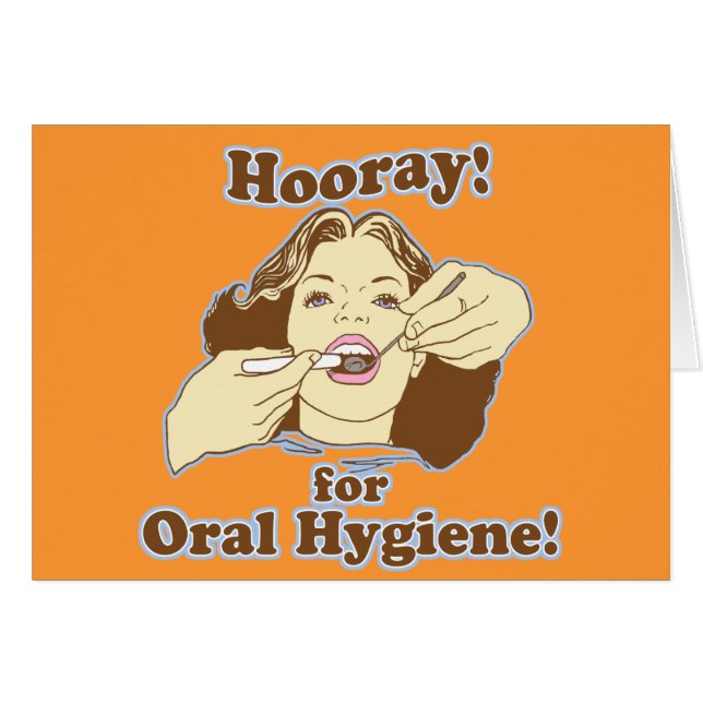 Funny Dental Hygienist (Voorkant Horizontaal)