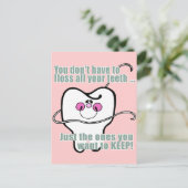 Funny Dental Hygienist Briefkaart (Staand voorkant)