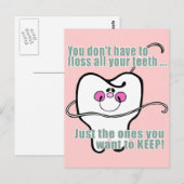 Funny Dental Hygienist Briefkaart (Voorkant / Achterkant)