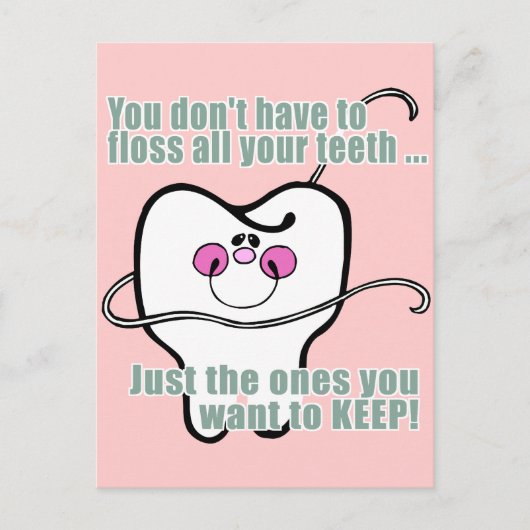 Funny Dental Hygienist Briefkaart (Voorkant)