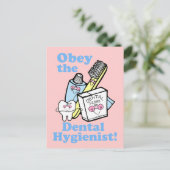 Funny Dental Hygienist Briefkaart (Staand voorkant)