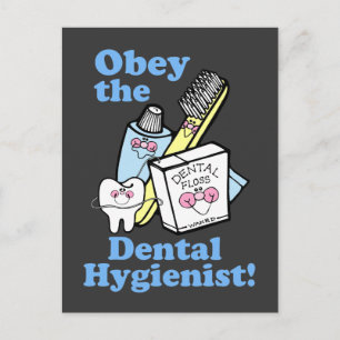 Funny Dental Hygienist Briefkaart