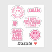 Funny Dental Hygienist Pack Sticker (Vel)