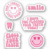 Funny Dental Hygienist Pack Sticker (Voorkant)