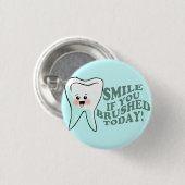 Funny Dental Hygienist Ronde Button 3,2 Cm (Voorkant /achterkant)