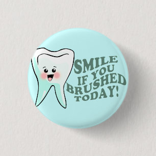 Funny Dental Hygienist Ronde Button 3,2 Cm