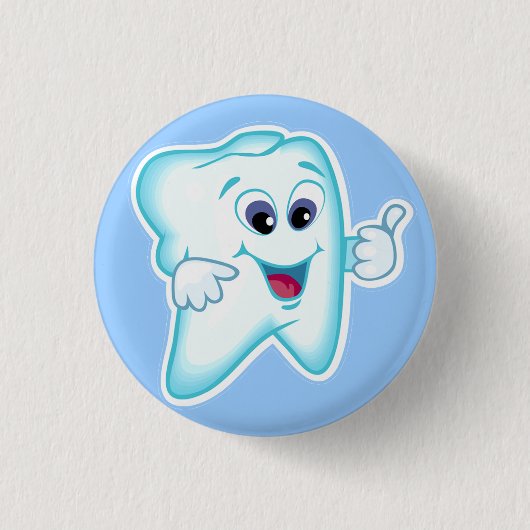 Funny Dental Hygienist Ronde Button 3,2 Cm (Voorkant)