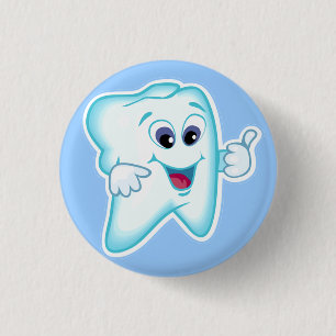 Funny Dental Hygienist Ronde Button 3,2 Cm