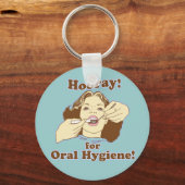 Funny Dental Hygienist Sleutelhanger (Voorkant)