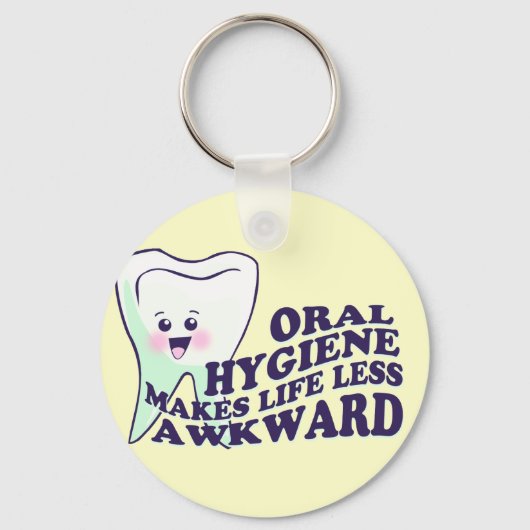 Funny Dental Hygienist Sleutelhanger (Voorkant)