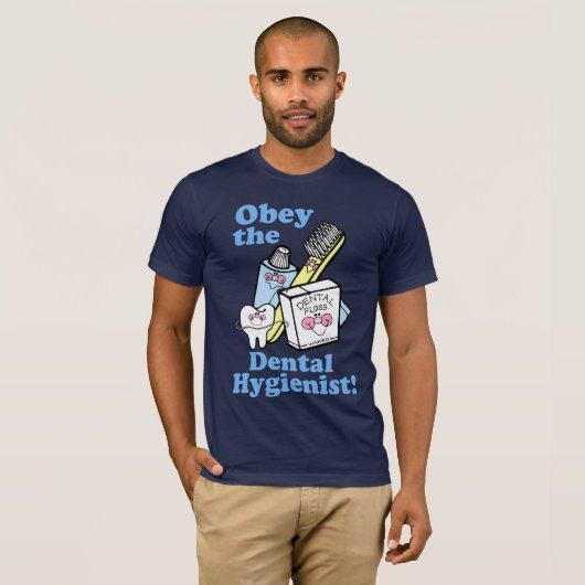 Funny Dental Hygienist T-shirt (Voorkant volledig)