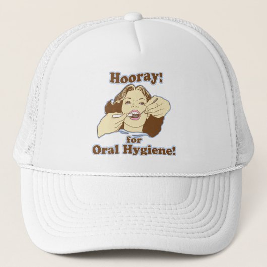 Funny Dental Hygienist Trucker Pet (Voorkant)