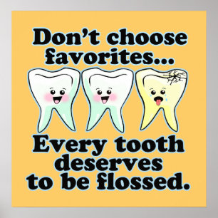 Funny Dental Office Artwork Poster
