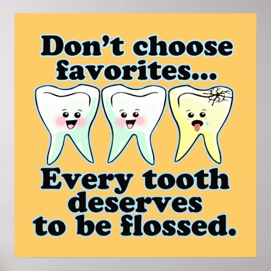 Funny Dental Office Artwork Poster (Voorkant)